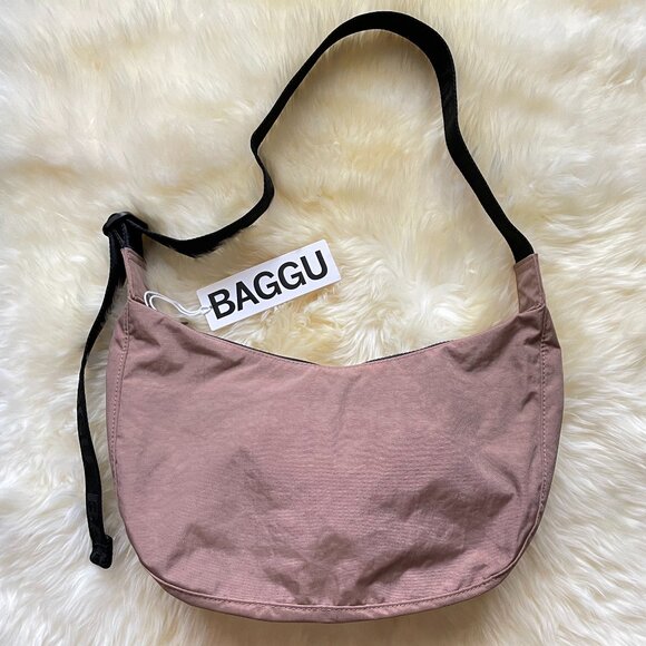 NWT Baggu Medium Crescent Bag - Cocoa - Picture 1 of 5